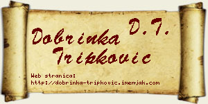 Dobrinka Tripković vizit kartica